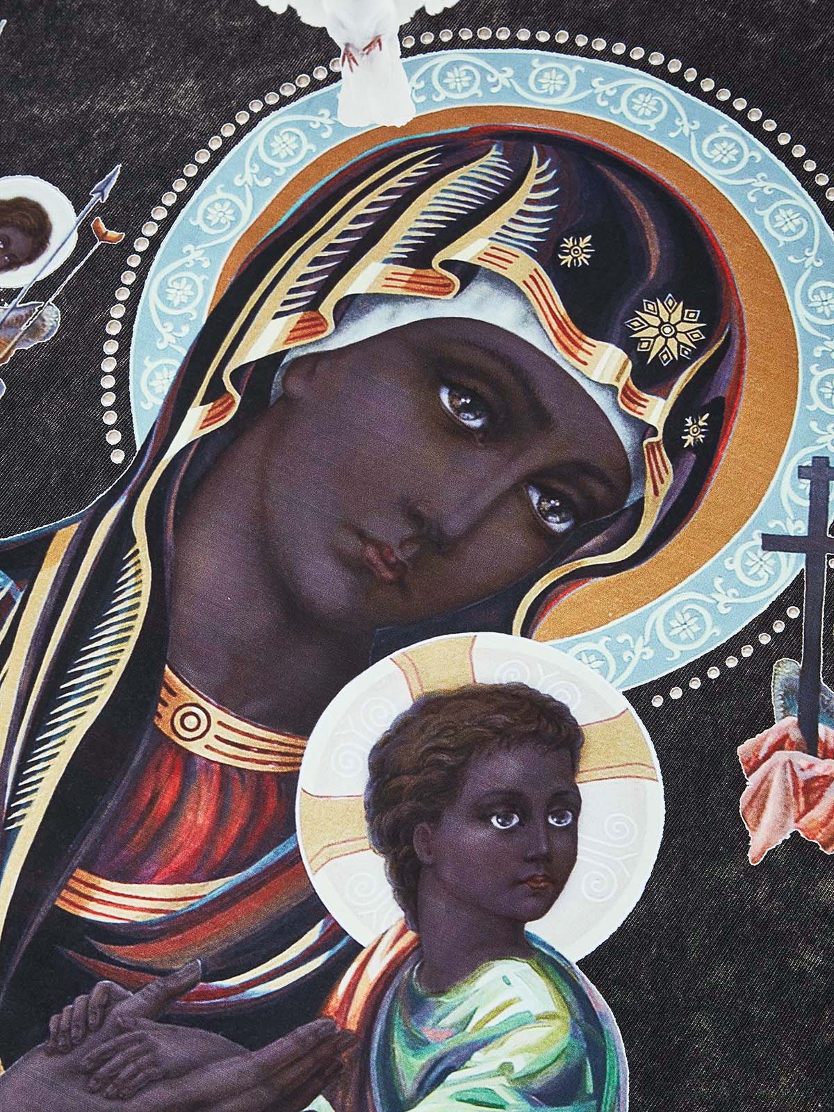 Obstacles and Dangers © Black Madonna and Child Four-Color Retro Washed T-Shirt