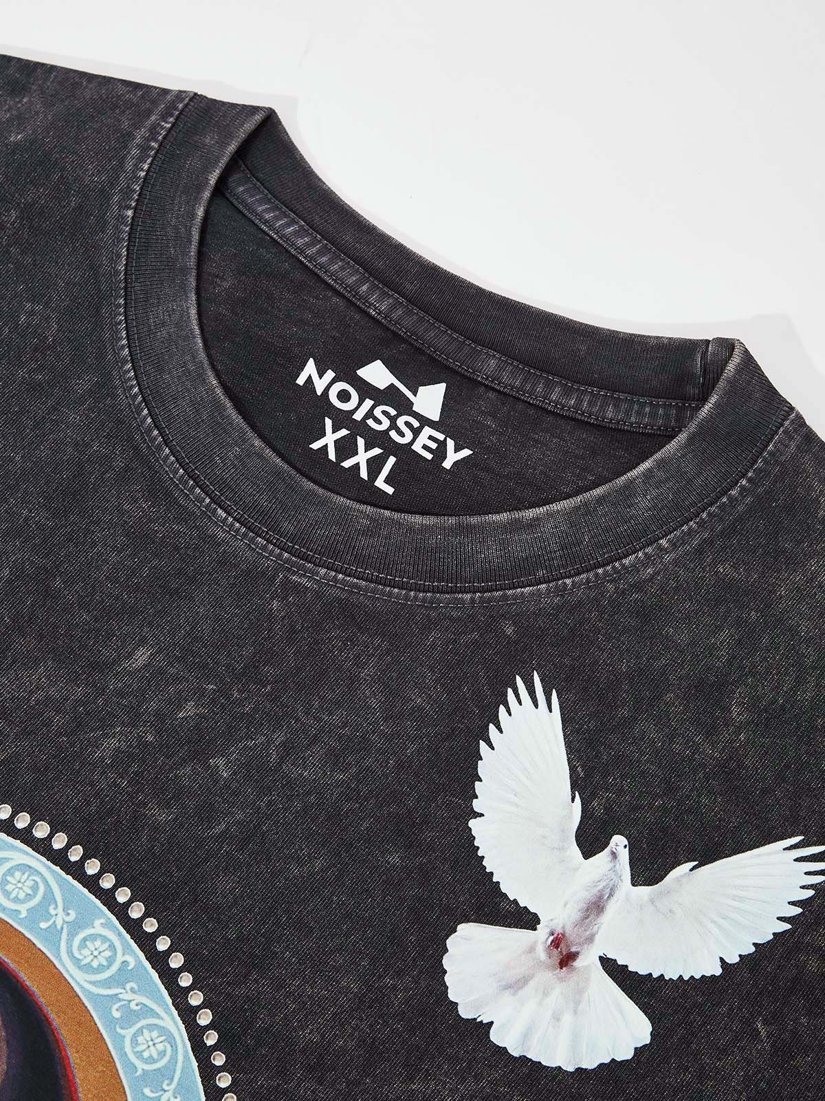 Obstacles and Dangers © Black Madonna and Child Four-Color Retro Washed T-Shirt