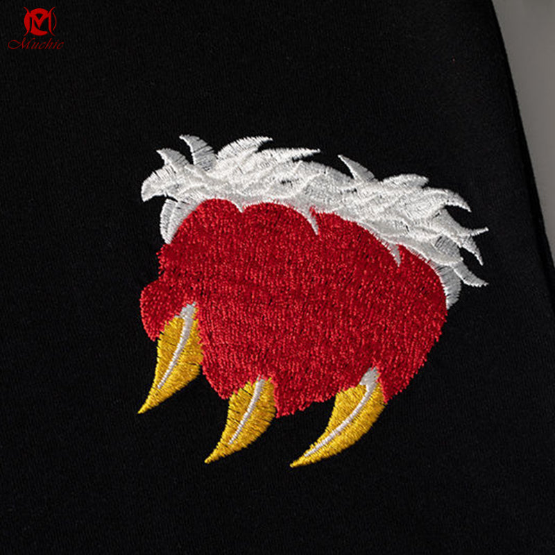 Unisex Intangible Cultural Heritage Waking Lion Embroidery T-shirt(Hand Embroidered) (Duty Free)