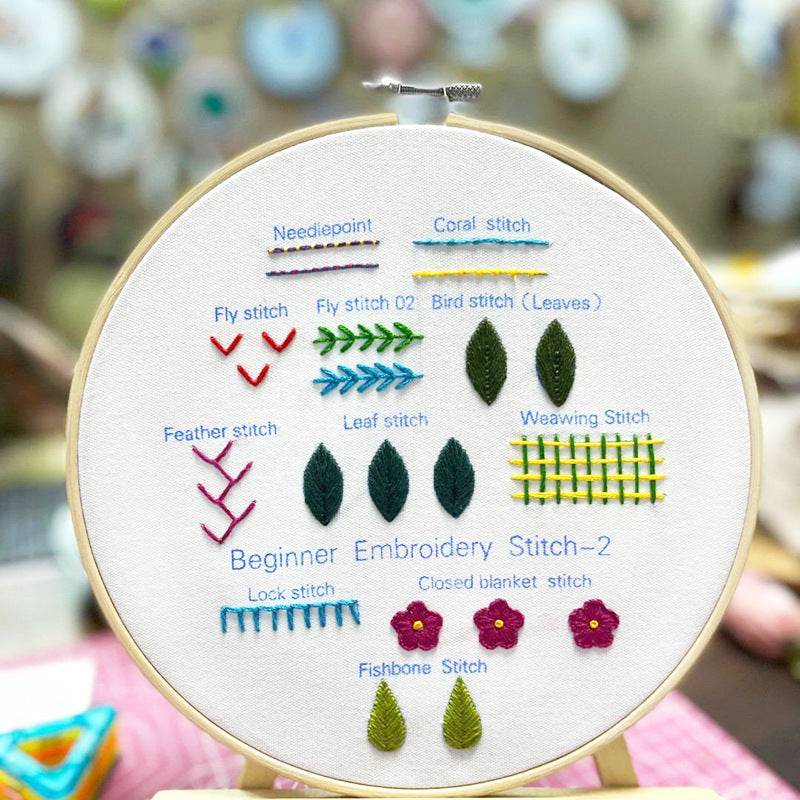 Lu Embroidery Diy Novice Teaching Material Pack Handmade Needle And Thread Set(duty free)