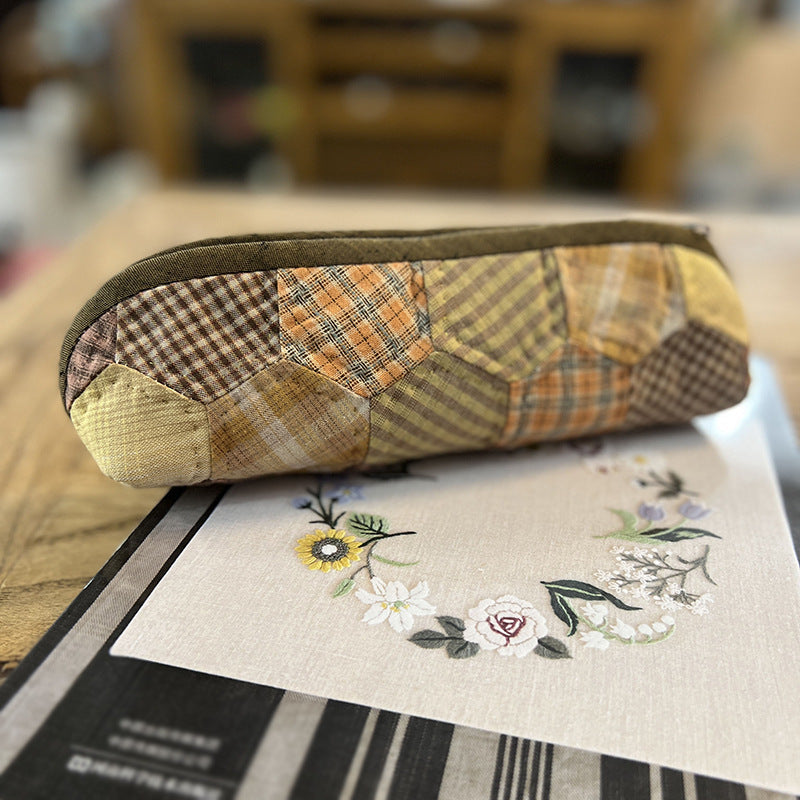 Lu Embroidery Makeup Bag Handmade Embroidery Diy Pencil Bag(duty free)