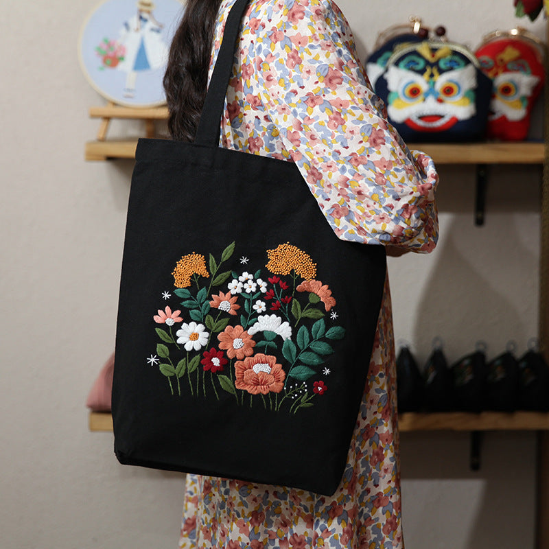 Lu Embroidery Canvas Bag Diy Material Bag(duty free)