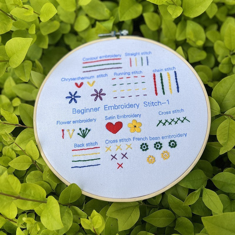 Lu Embroidery Diy Novice Teaching Material Pack Handmade Needle And Thread Set(duty free)