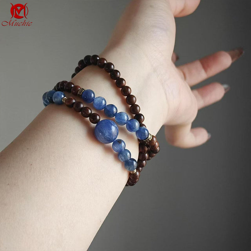 Natural Aquamarine Crystal Bracelet