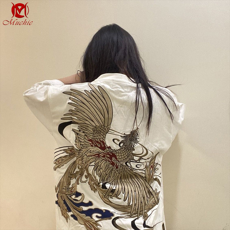 Unisex "Heavy Industry Golden Suzaku" Inspired Vintage T-Shirt (Duty Free)