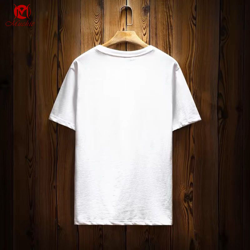 Unisex Intangible Cultural Heritag Dragon Embroidery T-shirt(Hand Embroidered) (Duty Free)