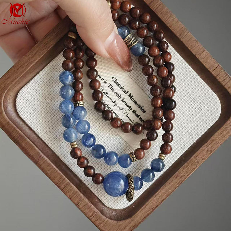 Natural Aquamarine Crystal Bracelet