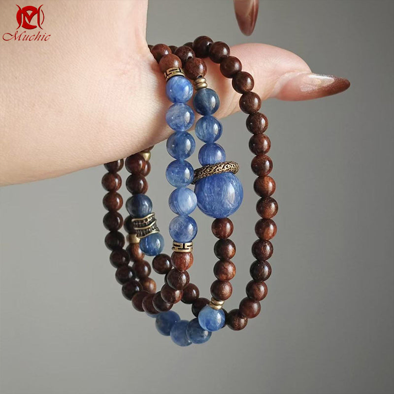 Natural Aquamarine Crystal Bracelet