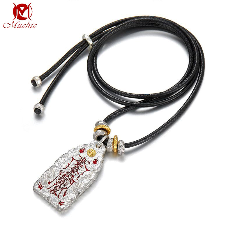 Daoist Golden Light Protective Wealth-Attracting and Fortune-Enhancing Necklace Accessory