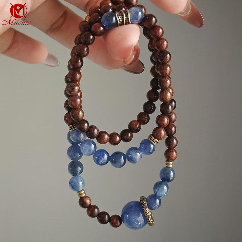 Natural Aquamarine Crystal Bracelet