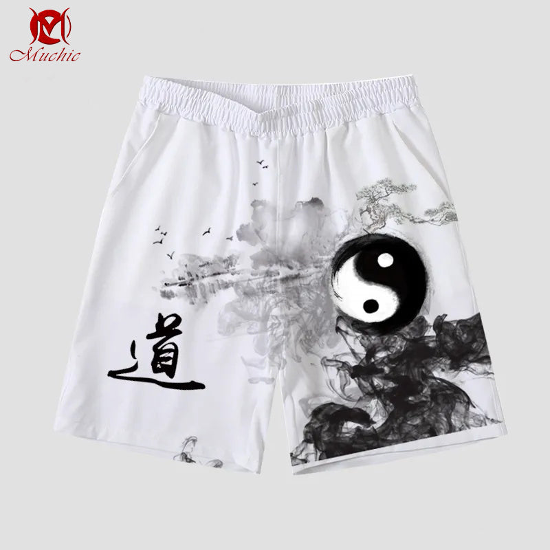 Unisex “Yin Yang” Casual Streetwear Shorts(Duty Free)