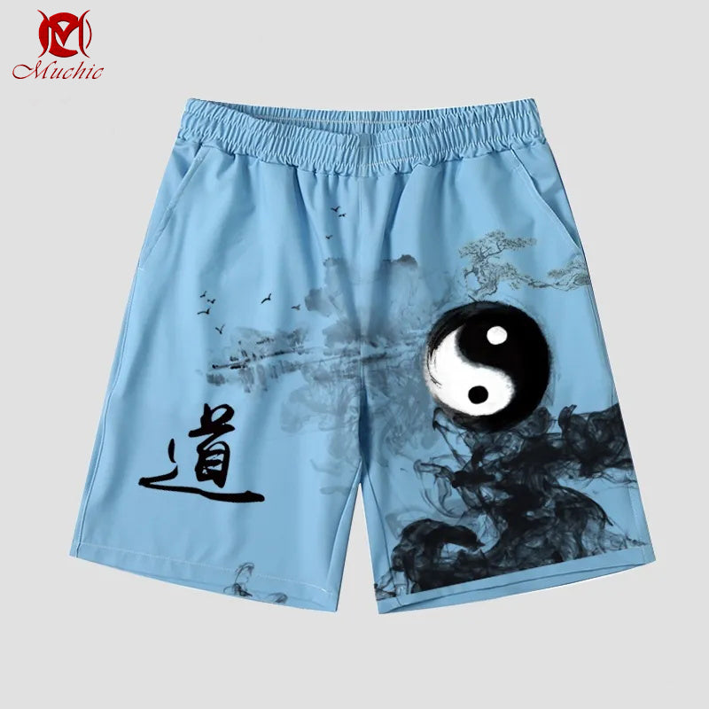 Unisex “Yin Yang” Casual Streetwear Shorts(Duty Free)