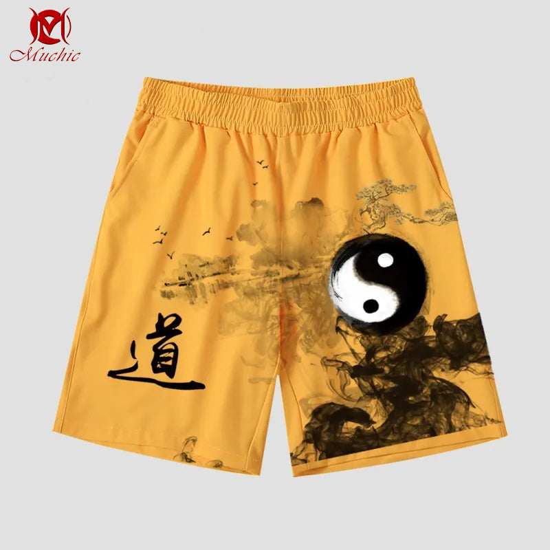 Unisex “Yin Yang” Casual Streetwear Shorts(Duty Free)