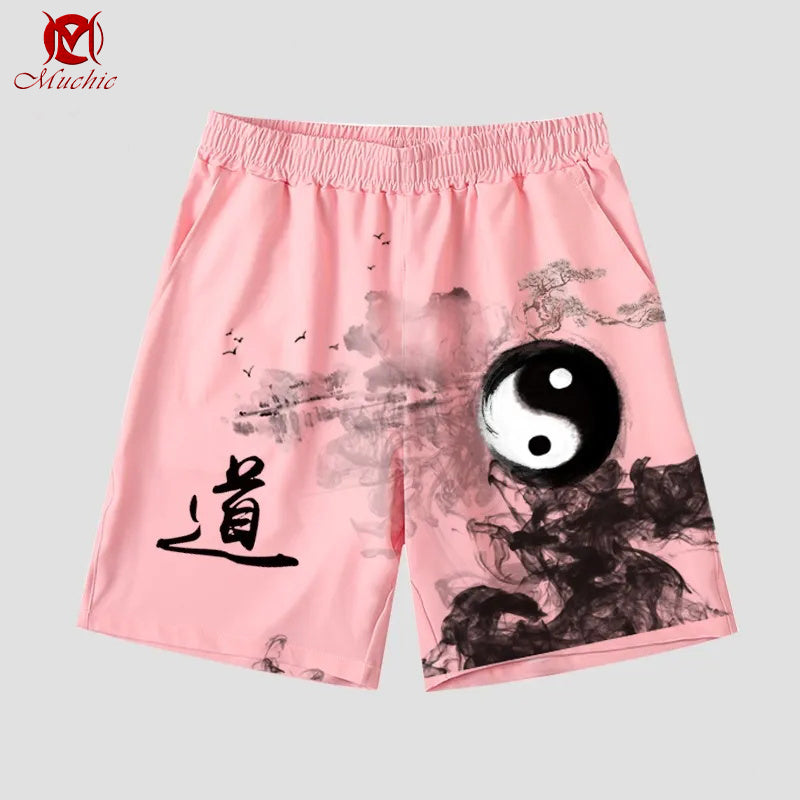 Unisex “Yin Yang” Casual Streetwear Shorts(Duty Free)