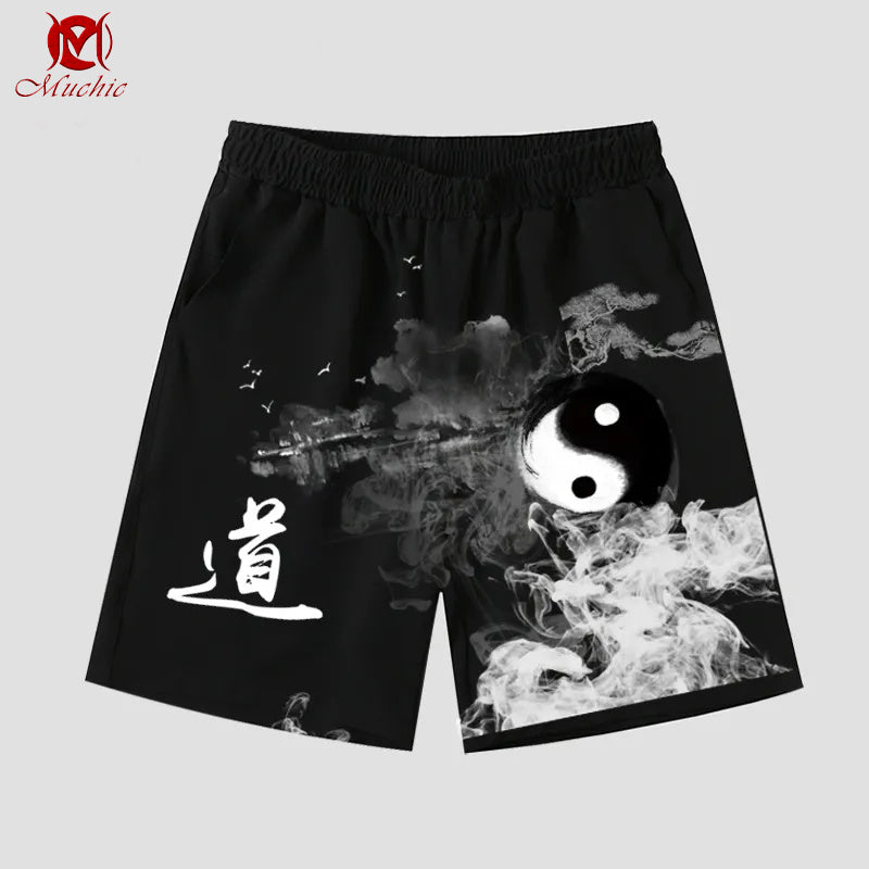 Unisex “Yin Yang” Casual Streetwear Shorts(Duty Free)