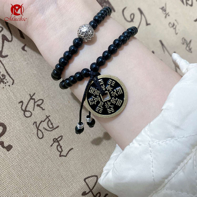 Ni Lin Mountain Spirit Charm Coin Bracelet