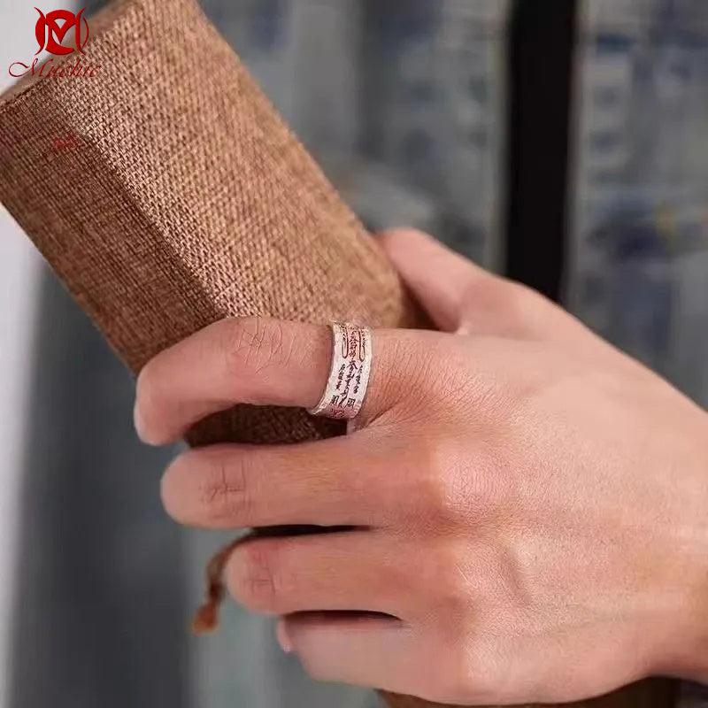 Daoist “Prosperity” Retro Good Luck Adjustable Ring