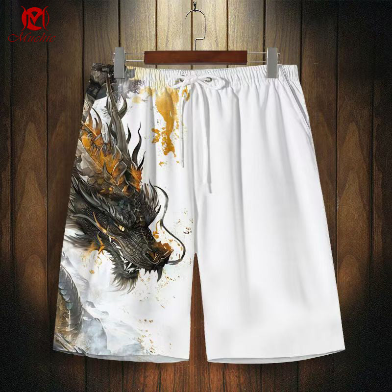 Unisex “Dragon” Casual Quick-Dry Shorts (Duty Free)