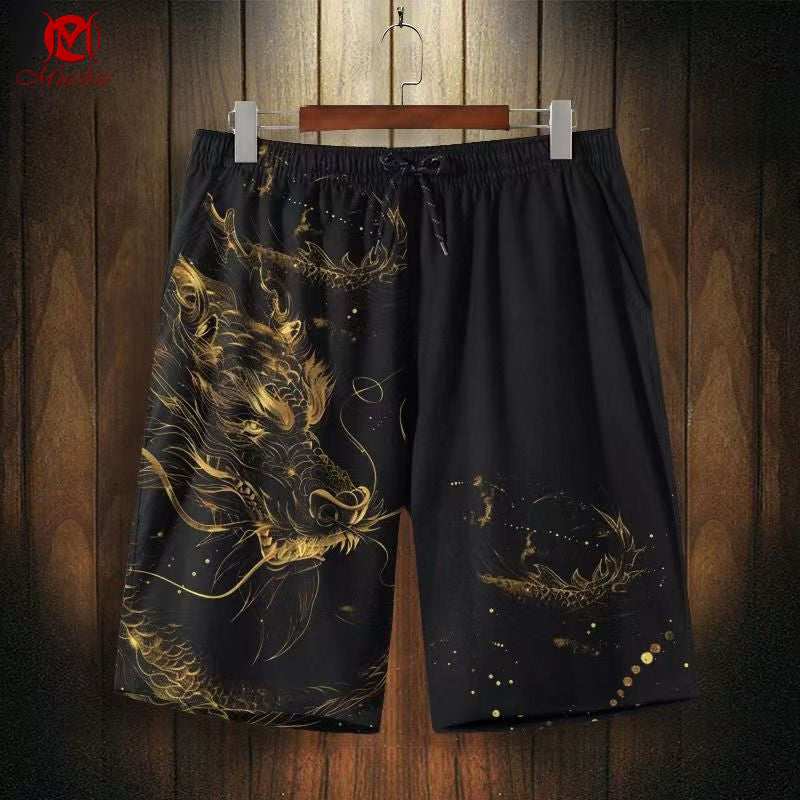 Unisex “Dragon” Casual Quick-Dry Shorts (Duty Free)