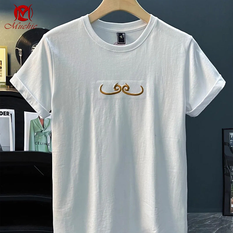 Unisex Intangible Cultural Heritage Great Sage of Qi Tian Embroidery T-shirt(Hand Embroidered) (Duty Free)