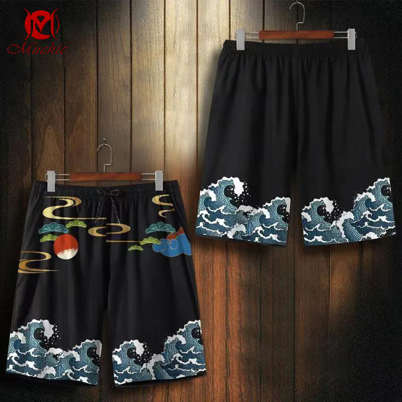 Unisex “Lucky Koi” Casual Streetwear Shorts(Duty Free)