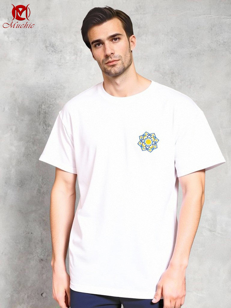 Unisex Intangible Cultural Heritage Phoenix Embroidery T-shirt(Hand Embroidered) (Duty Free)