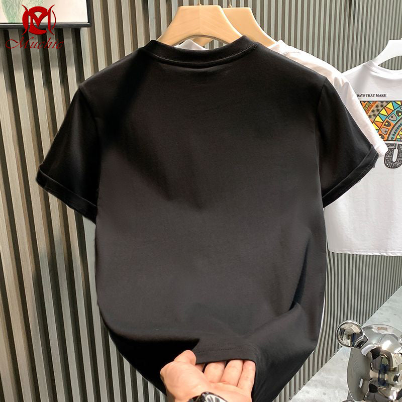 Unisex Intangible Cultural Heritag Double Dragon Embroidery T-shirt(Hand Embroidered) (Duty Free)