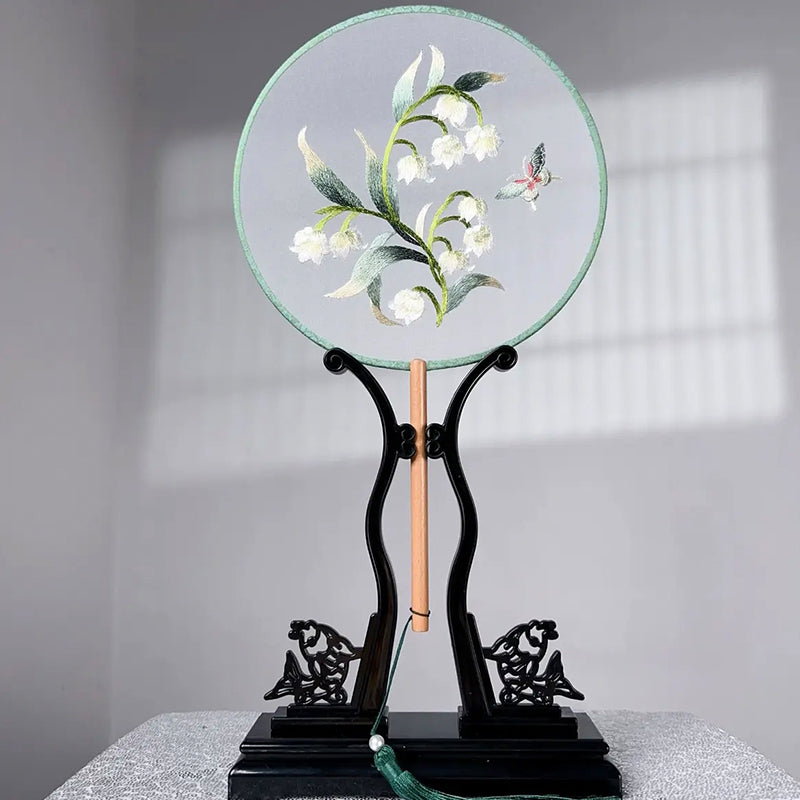 Intangible Cultural Heritage Embroidered Fan (Hand embroidery)(duty free)