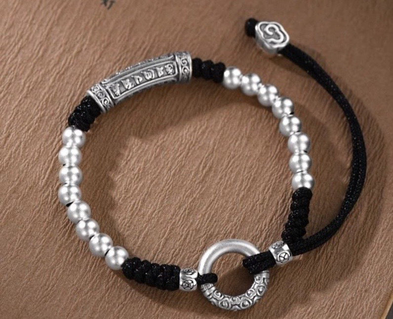 Om Mani Padme Hum Mantra Bracelet – Spiritual Protection Red String Bracelet