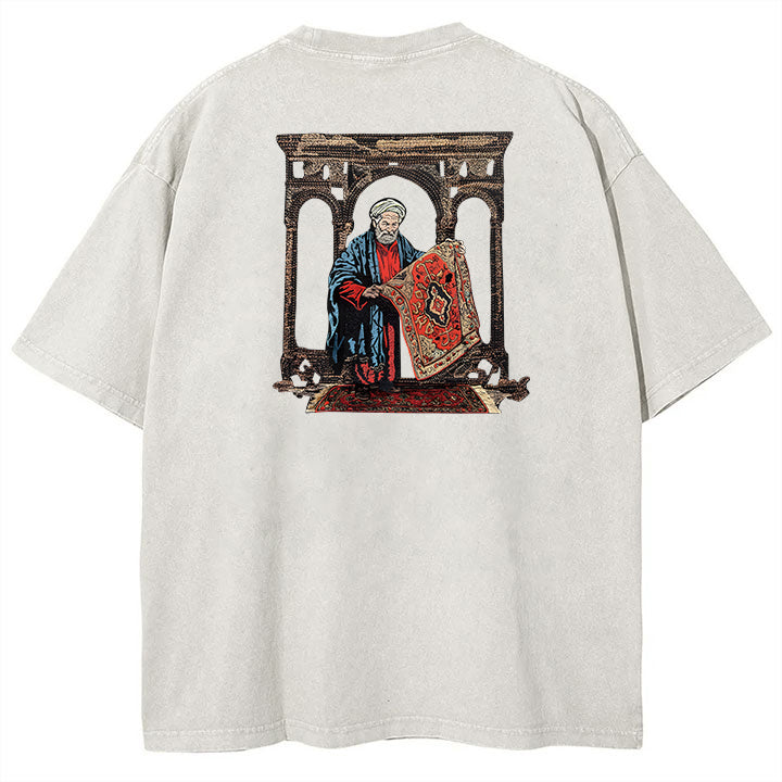 ⏰Limited time discount💥Muchic Fashion Unisex "Jesus" embroidered blanket short-sleeved T-shirt