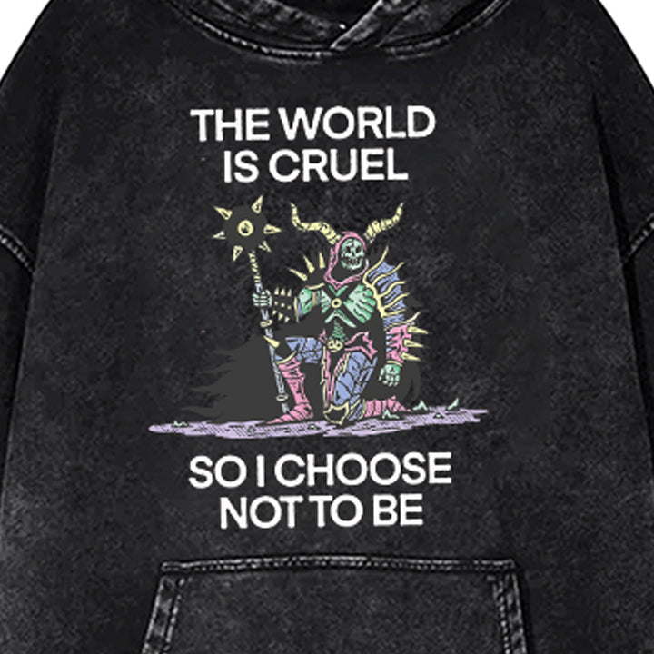 Muchic Unisex "SOICHOOSE NOTTO BE" Fun Graphic Print Long Sleeve Hoodie