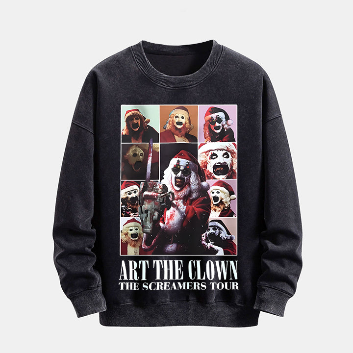 MUCHIC Fashion "Joker Christmas" Graphic Print Long Sleeve Hoodie (T-shirt) for Men and Women