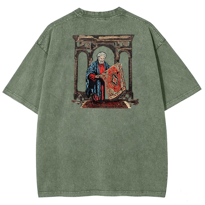 ⏰Limited time discount💥Muchic Fashion Unisex "Jesus" embroidered blanket short-sleeved T-shirt