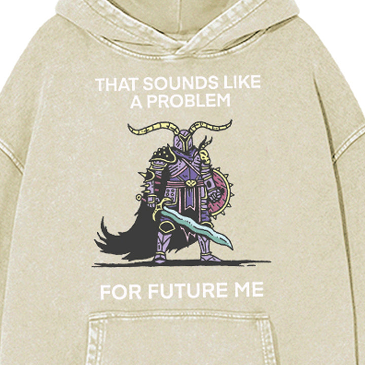 Muchic Unisex "FOR FUTURE ME" Fun Graphic Print Long Sleeve Hoodie