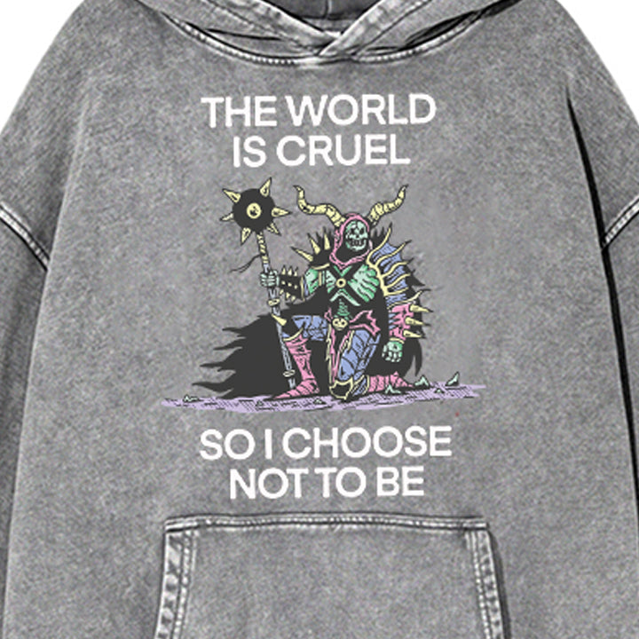 Muchic Unisex "SOICHOOSE NOTTO BE" Fun Graphic Print Long Sleeve Hoodie