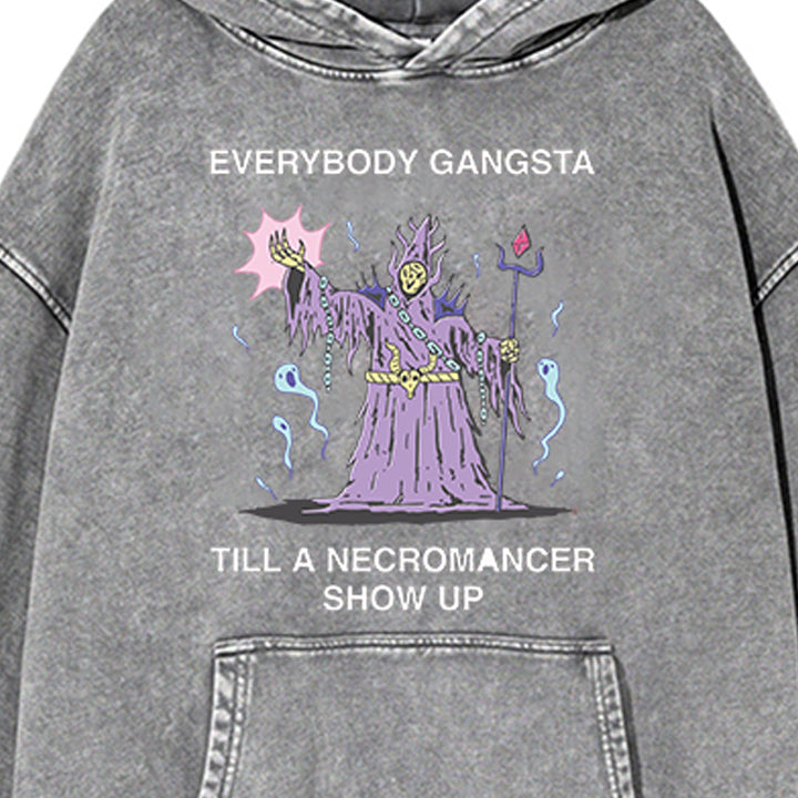 Muchic Unisex 'EVERYBODY GANGSTA' Fun Graphic Long Sleeve Hoodie