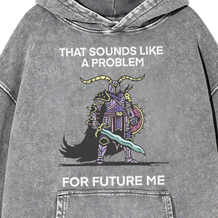 Muchic Unisex "FOR FUTURE ME" Fun Graphic Print Long Sleeve Hoodie