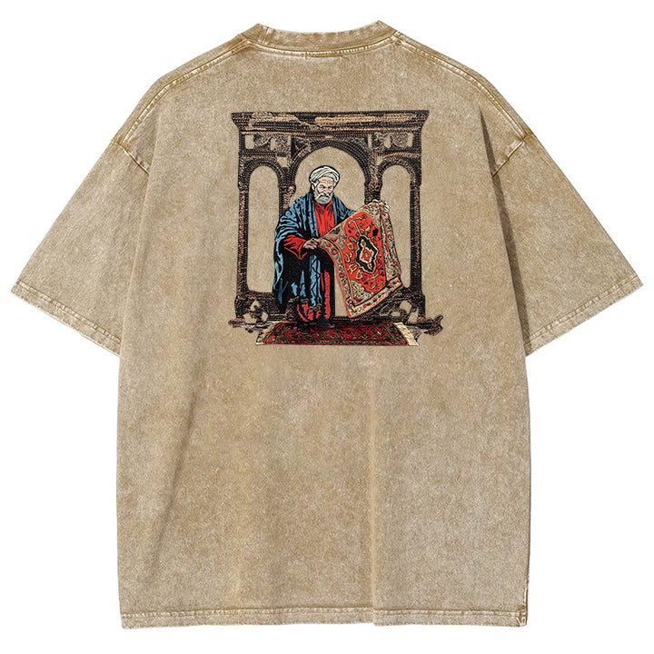 ⏰Limited time discount💥Muchic Fashion Unisex "Jesus" embroidered blanket short-sleeved T-shirt