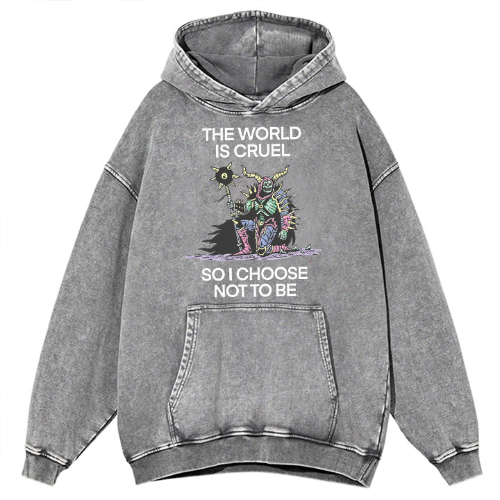 Muchic Unisex "SOICHOOSE NOTTO BE" Fun Graphic Print Long Sleeve Hoodie