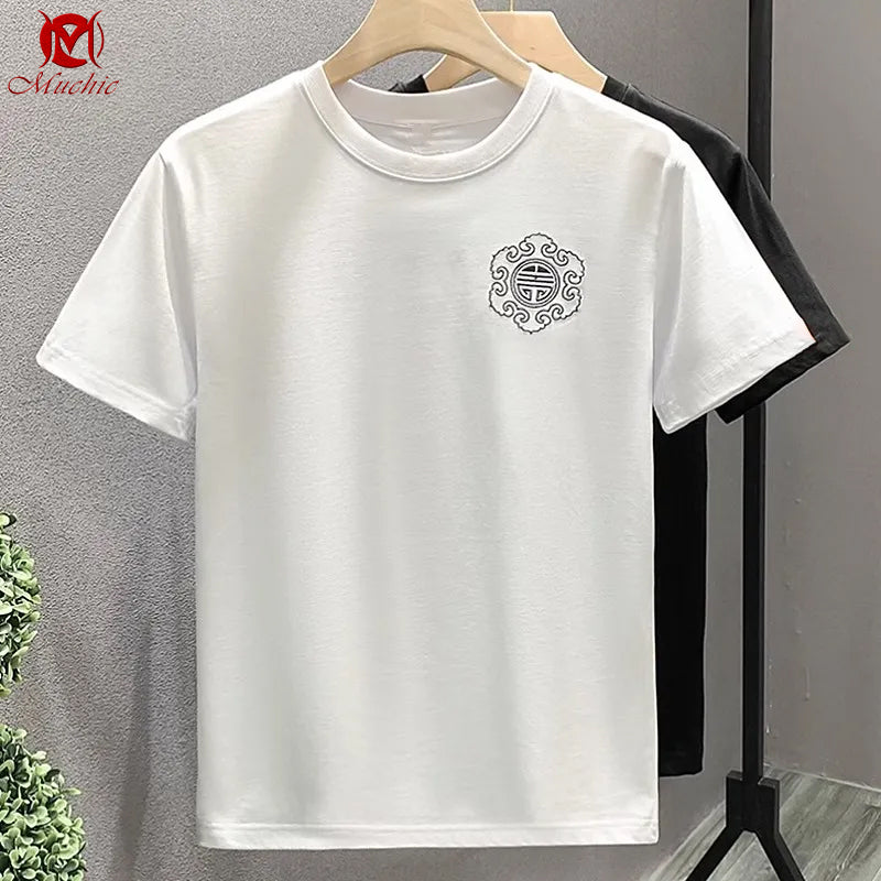Unisex Intangible Cultural Heritage Qilin Embroidery T-shirt(Hand Embroidered) (Duty Free)