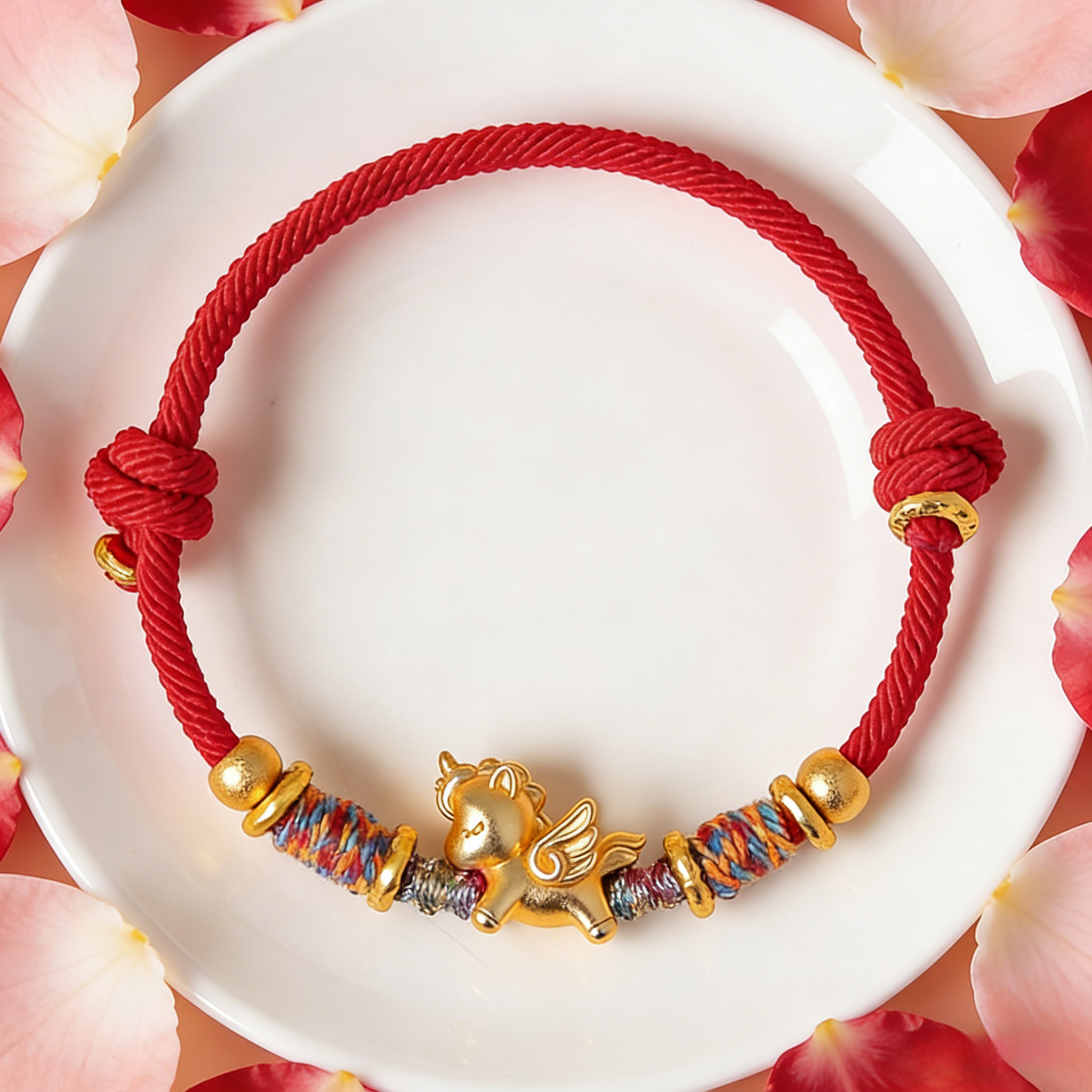 999 Silver Horse Red String Bracelet – Luck, Strength & Protection