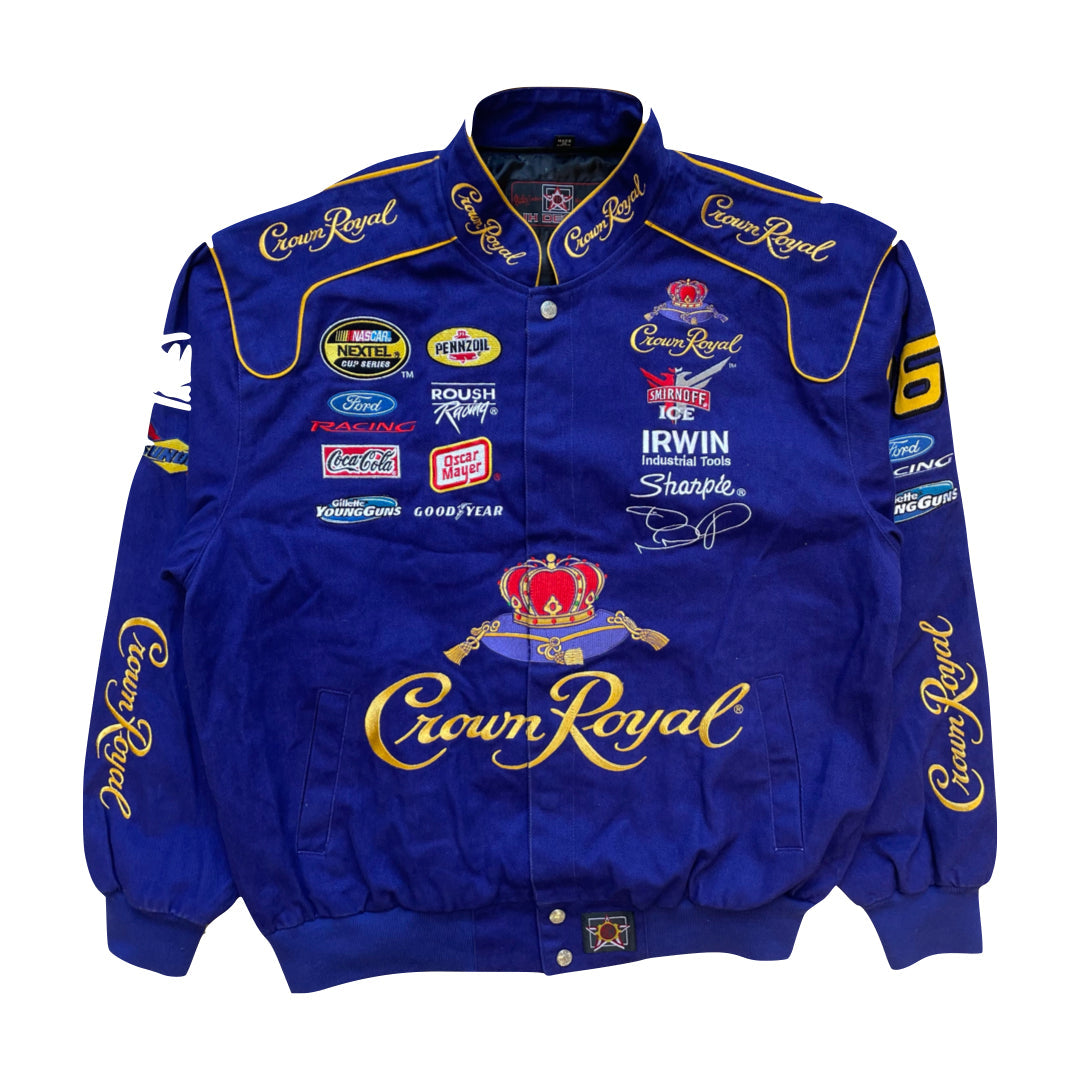 Vintage Crown Royal Nascar Racing Jacket