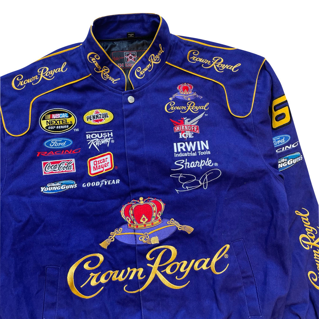 Vintage Crown Royal Nascar Racing Jacket