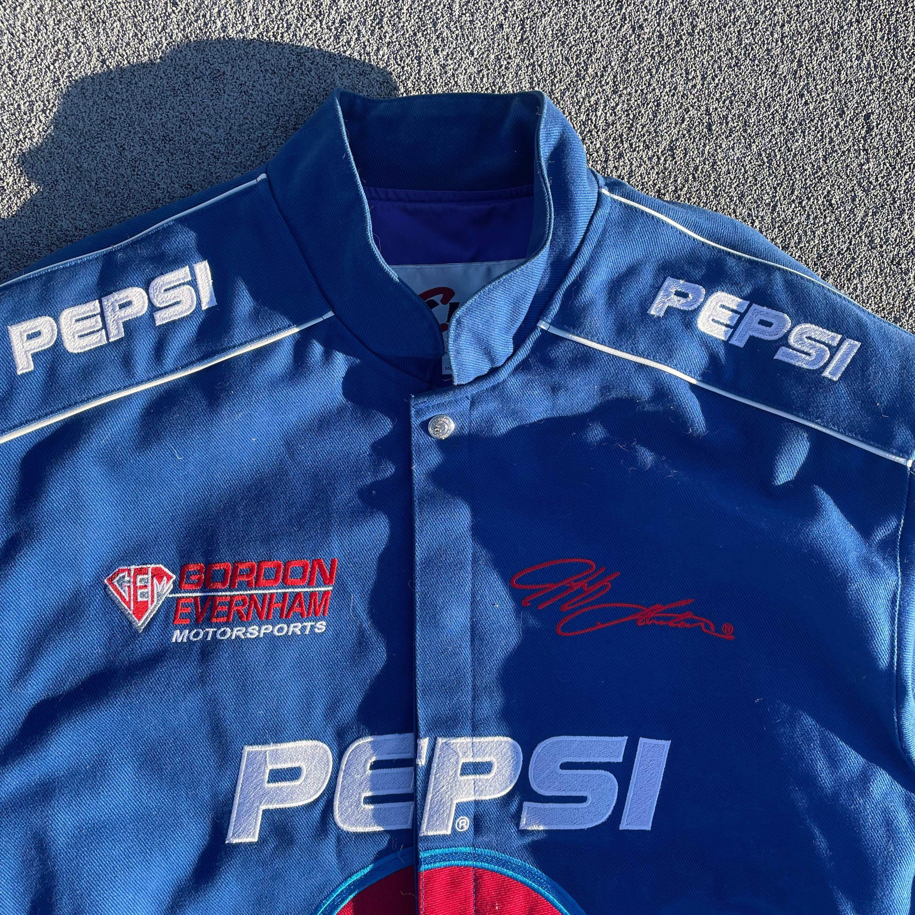 Vintage Blue Pepsi Nascar Racing Jacket