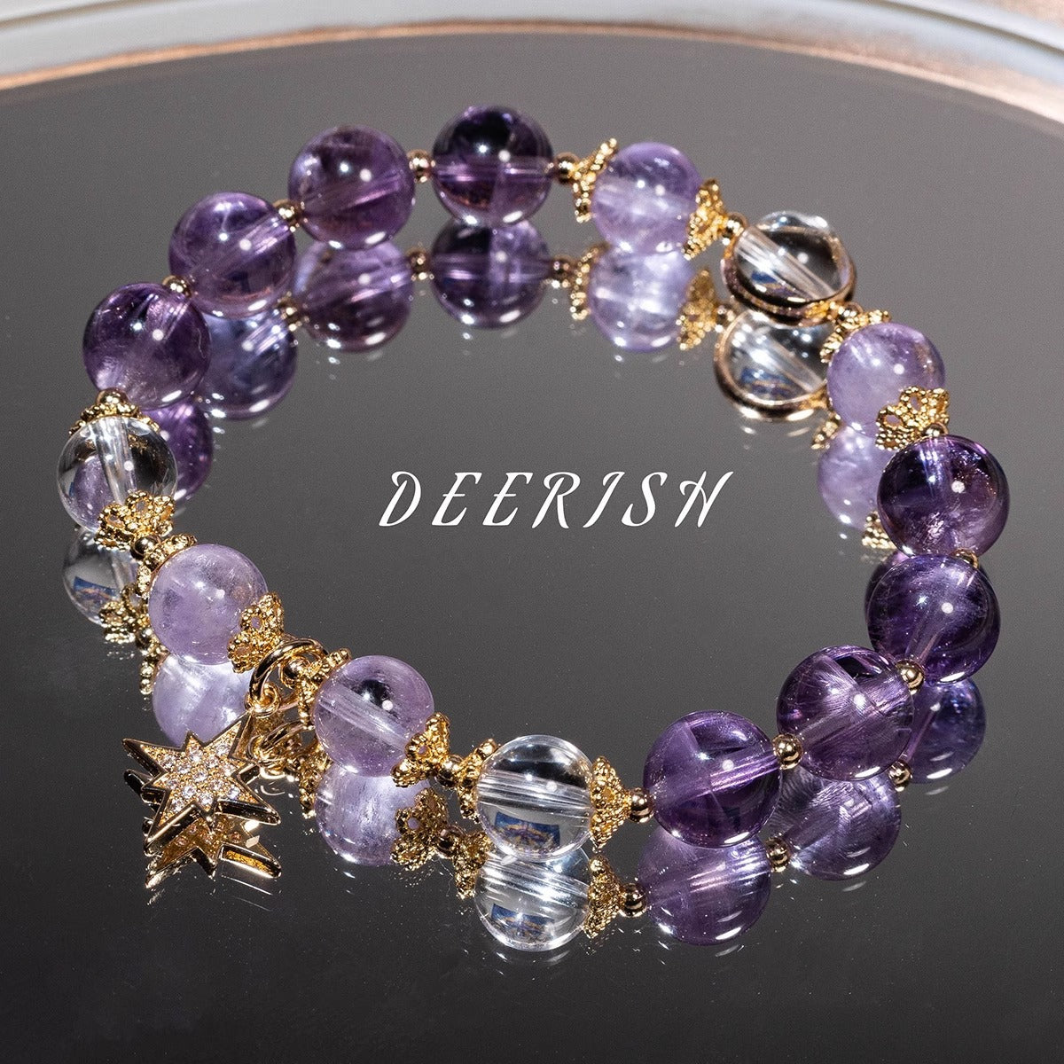 Amethyst Star Bracelet – Calm, Clarity & Inner Balance