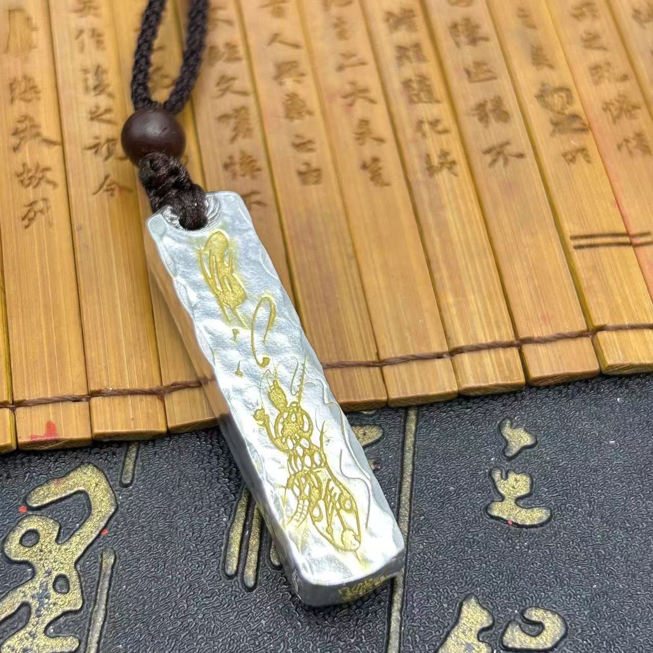 Taoist Thunder Protection Talisman Necklace – Energy Shield Amulet