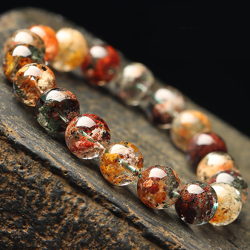 Natural Phantom Quartz Bracelet (10mm) – Seasonal Energy Crystal