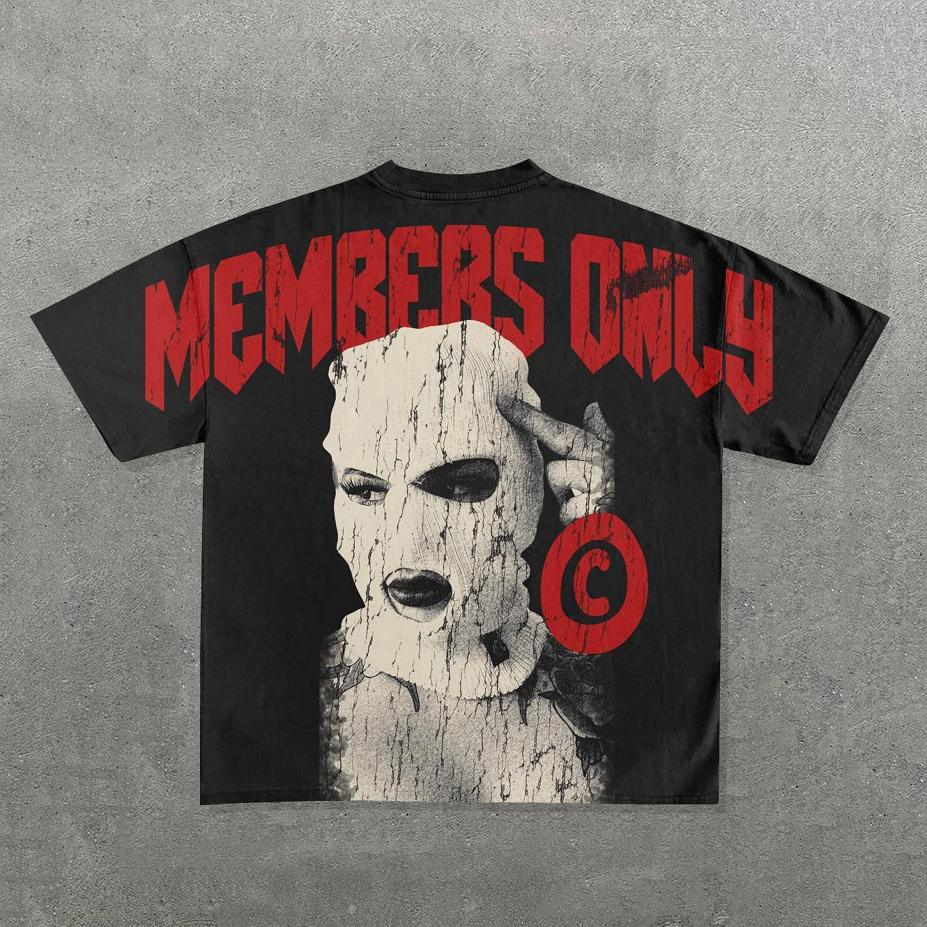 Muchic Members Only Print Short Sleeve T-Shirt