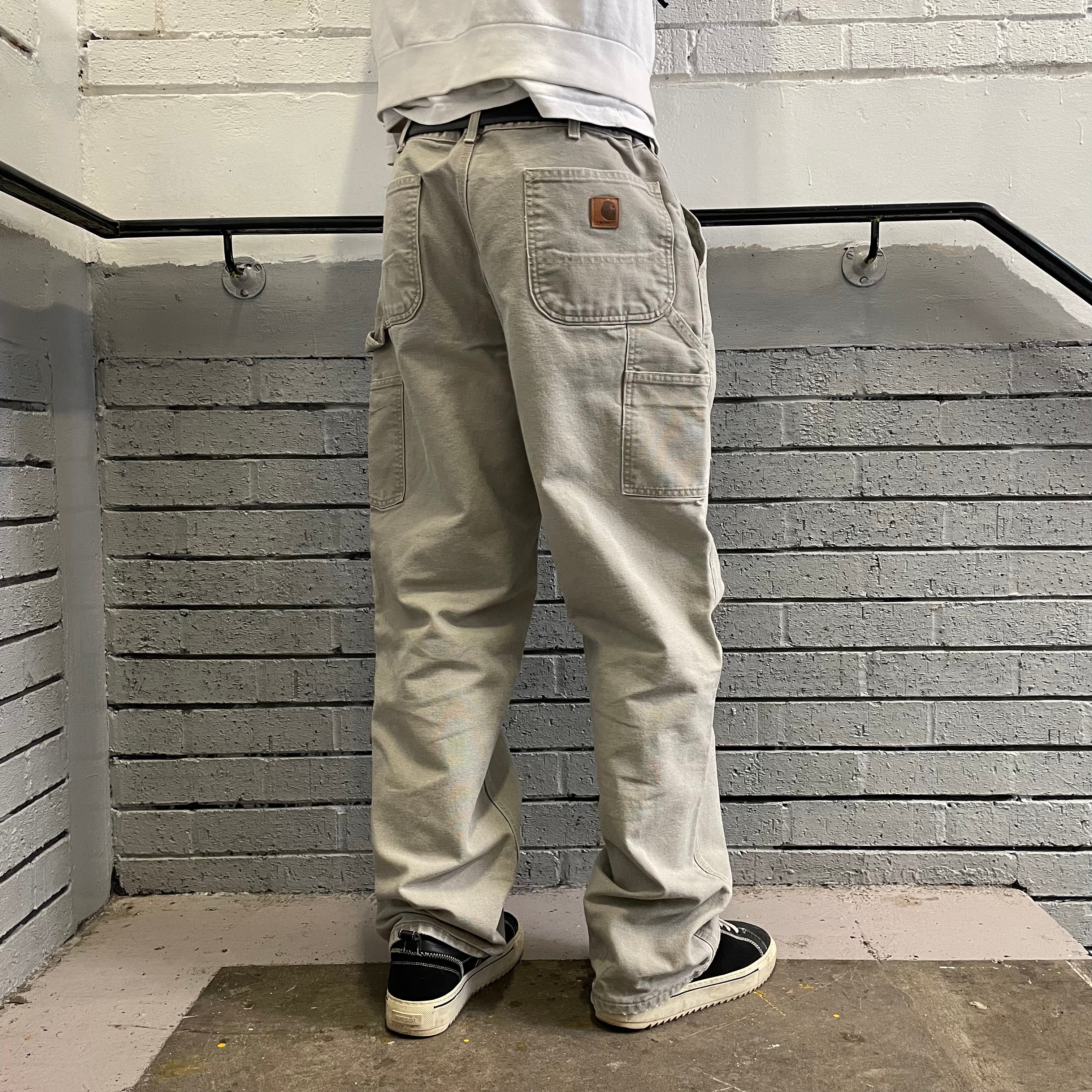 Vintage Carhartt Light Beige / Sand Carpenter Trousers