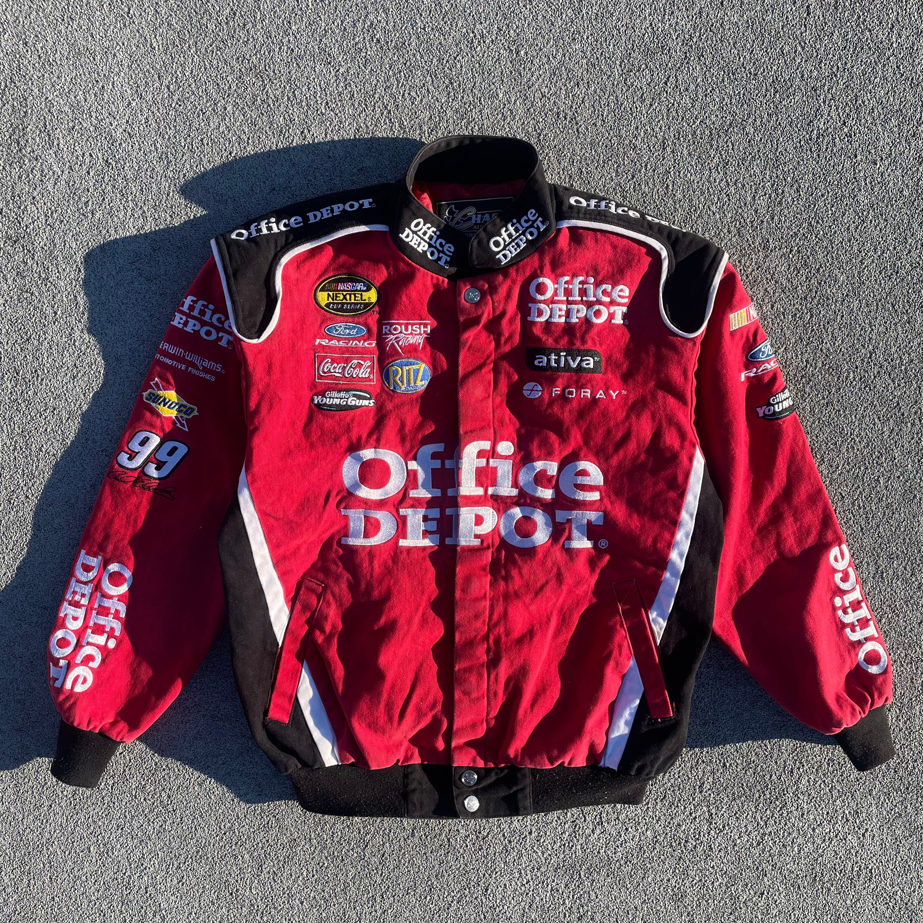 Vintage Office Depot Nascar Racing Jacket